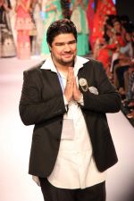 Model walks the ramp for Yogesh Chaudhry Show at Lakme Fashion Week 2015 Day 1 on 18th March 2015